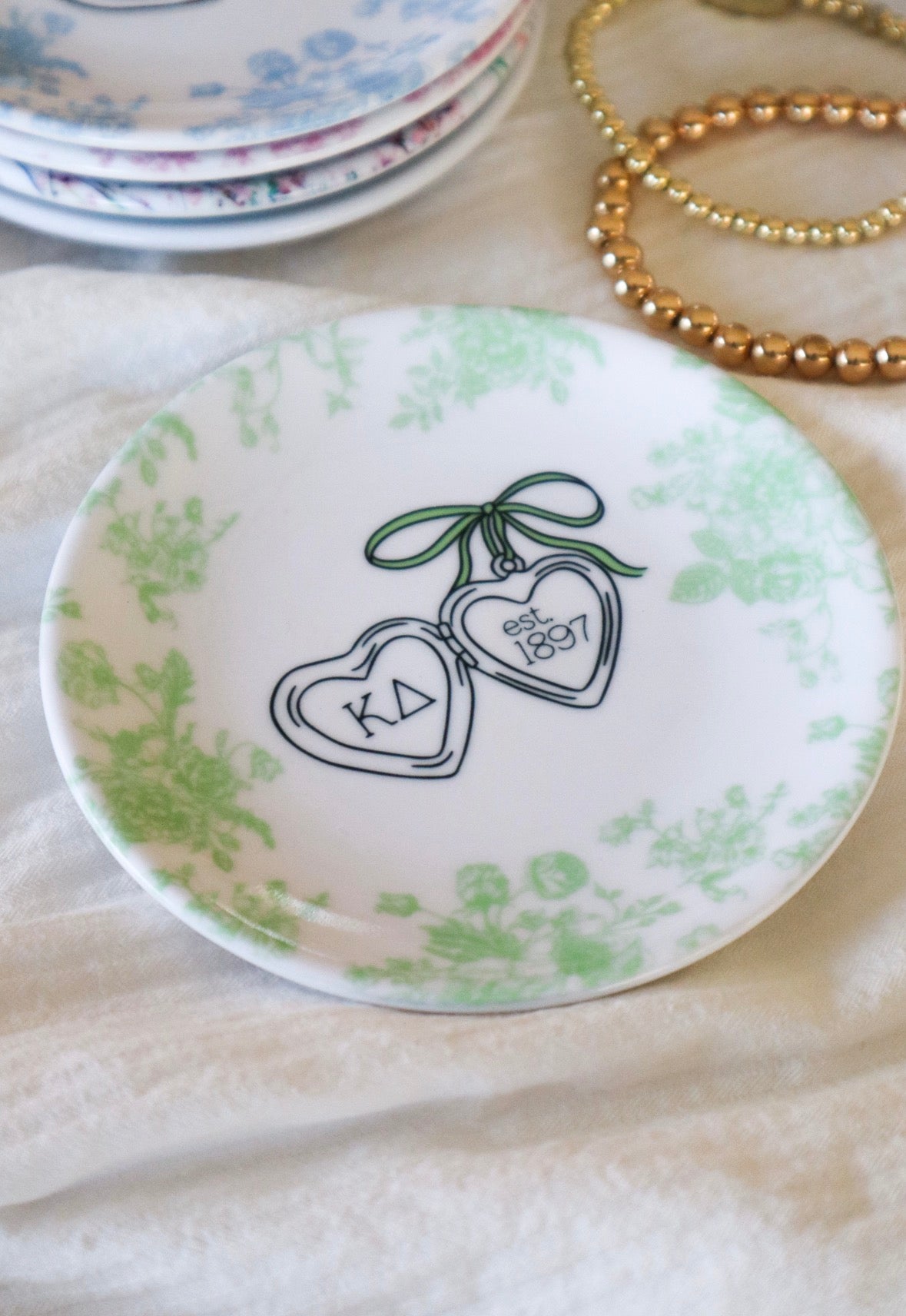 Sorority Jewelry Dish Personalized, Fancy Locket, Love Shack Inspired