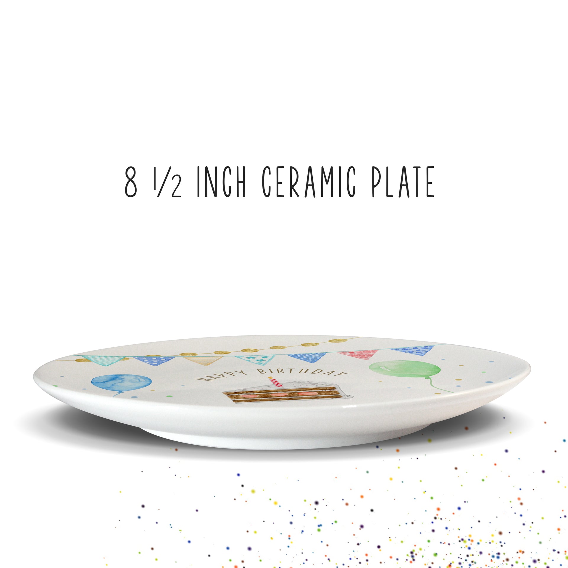 Personalized Birthday Plate, Ceramic Keepsake, First Birthday Gift